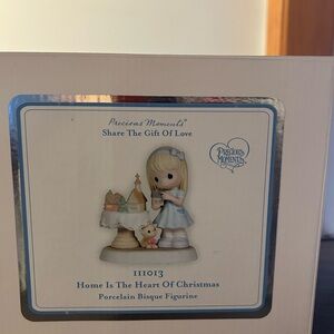 Precious Moments Home is the Heart of Christmas Figurine rare